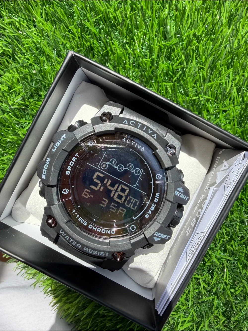 Brand New in Box — Activa by Invicta Digital Sport Watch (50mm Rugged Black Case